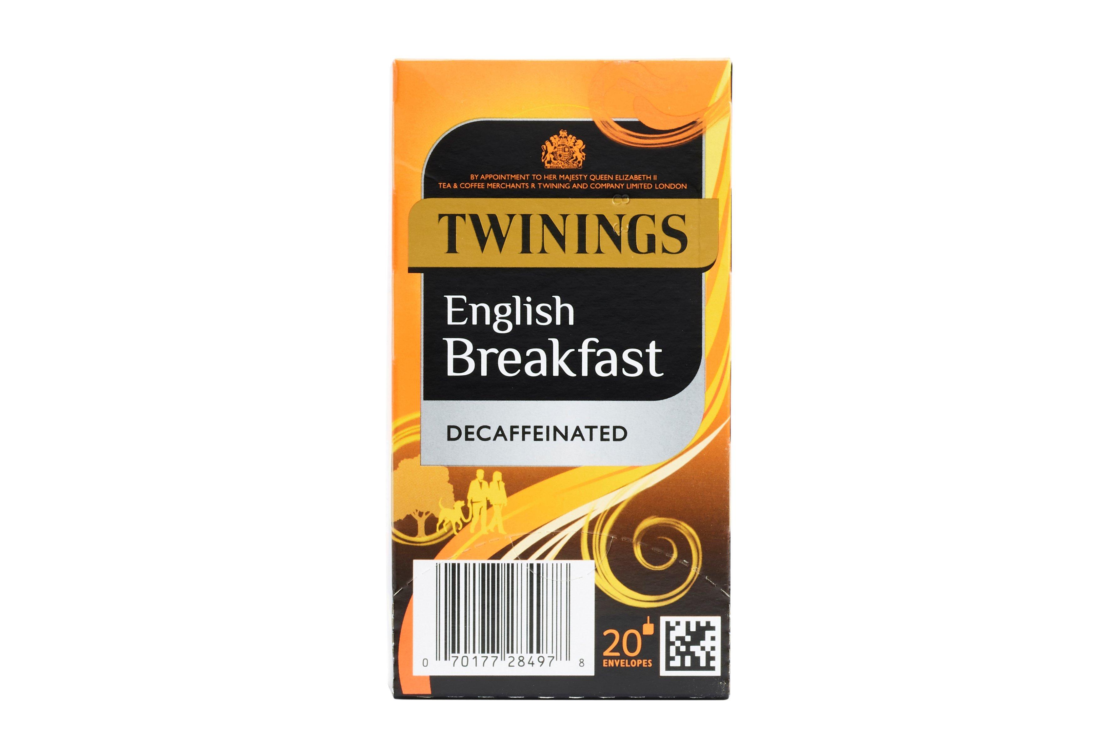 Twinings English Breakfast Decaffeinated Enveloped Tea Bags