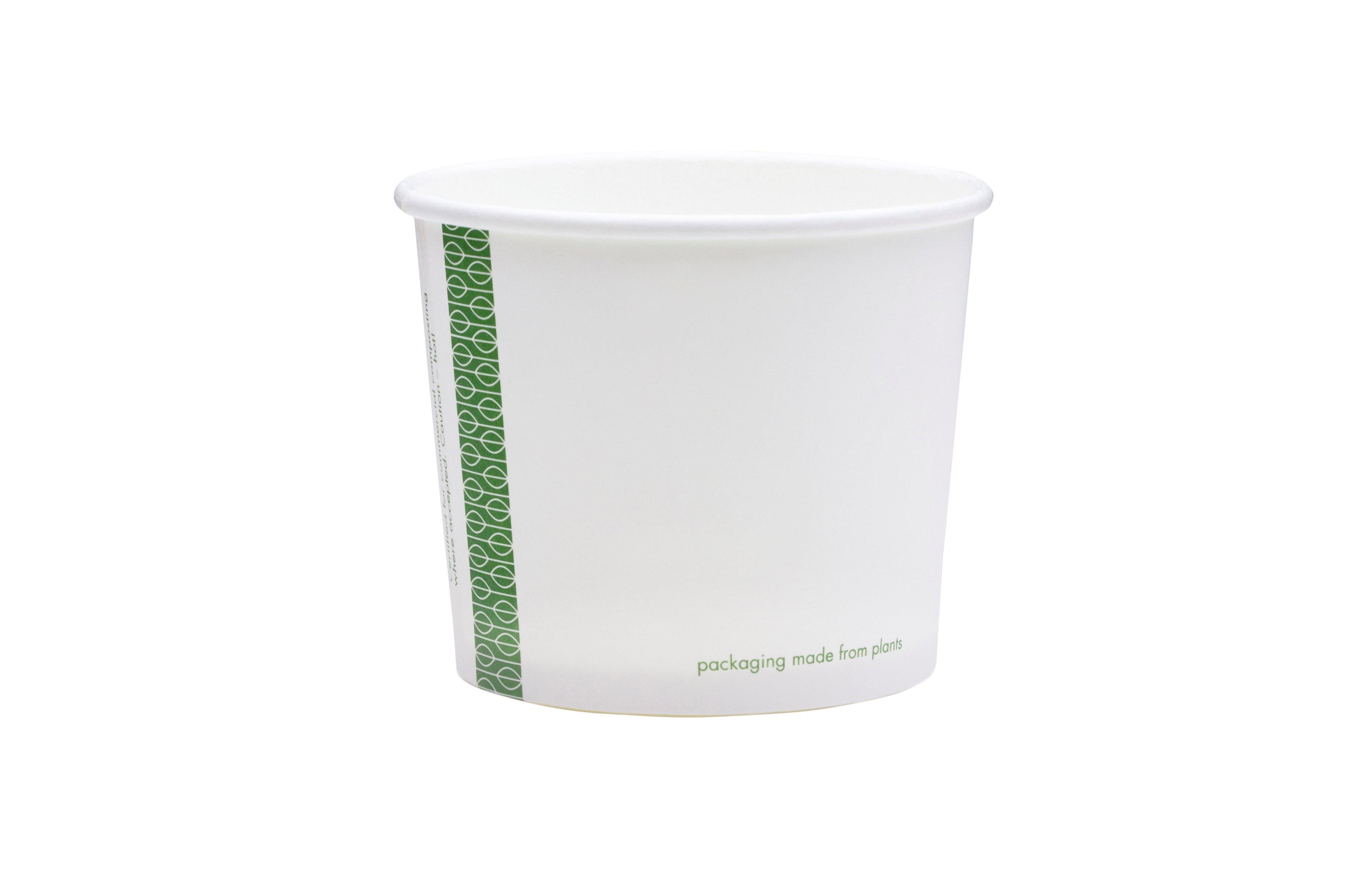 Vegware White Soup Containers - 12oz