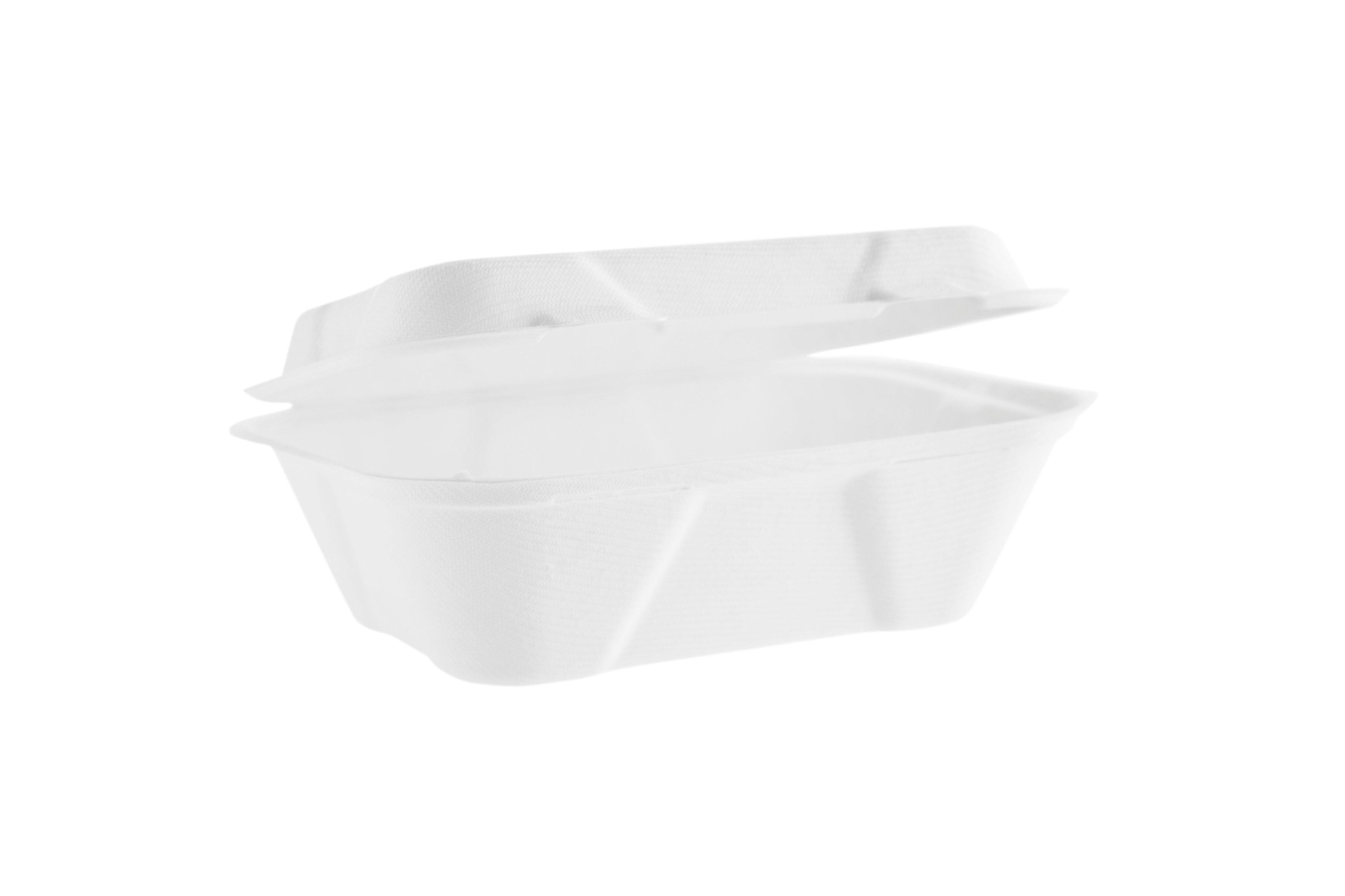 Vegware White Bagasse Clamshell (7x 5in)