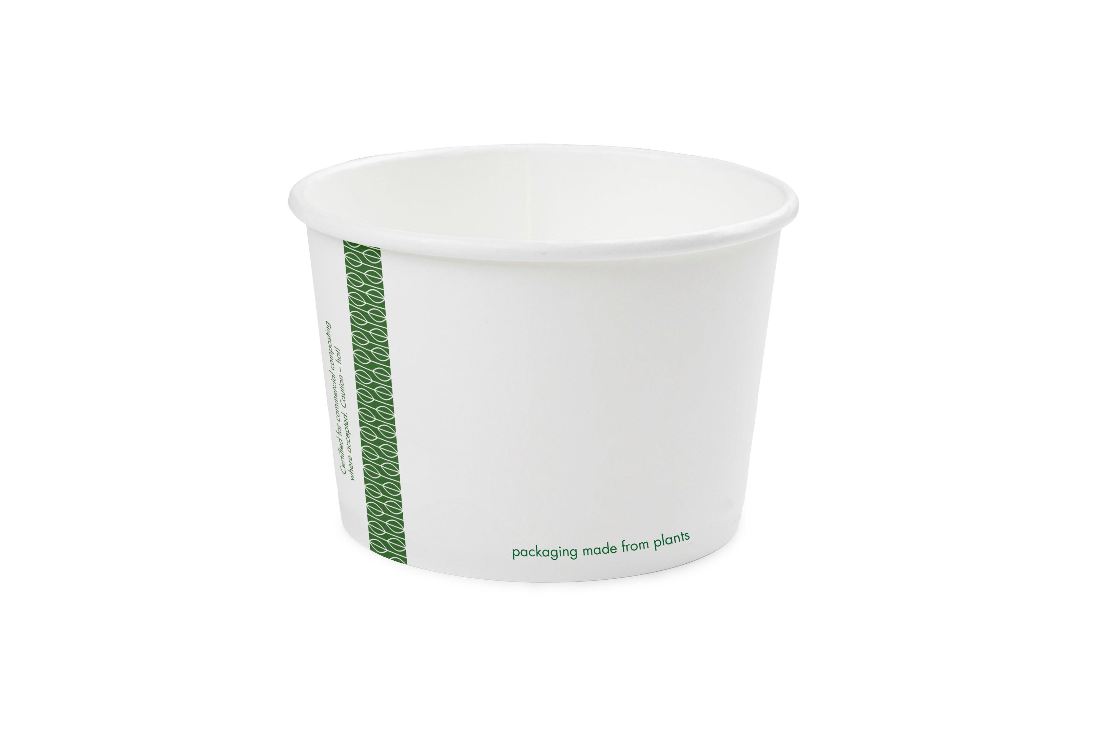 Vegware White Soup Containers - 16oz