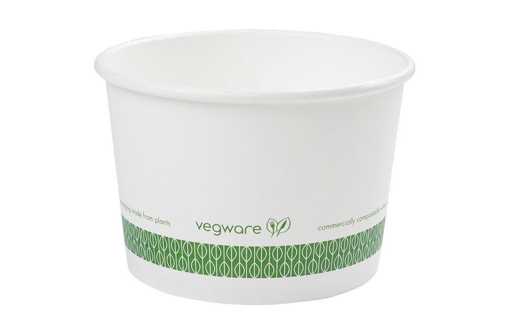 Vegware White Soup Containers - 16oz