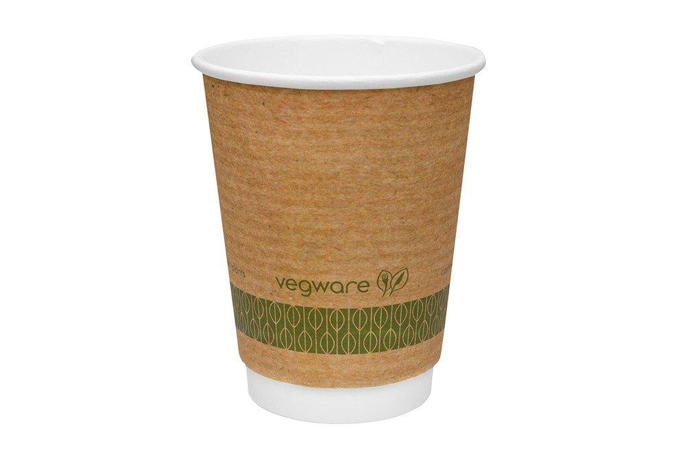 Vegware Double Wall Kraft Hot Cups - 12oz