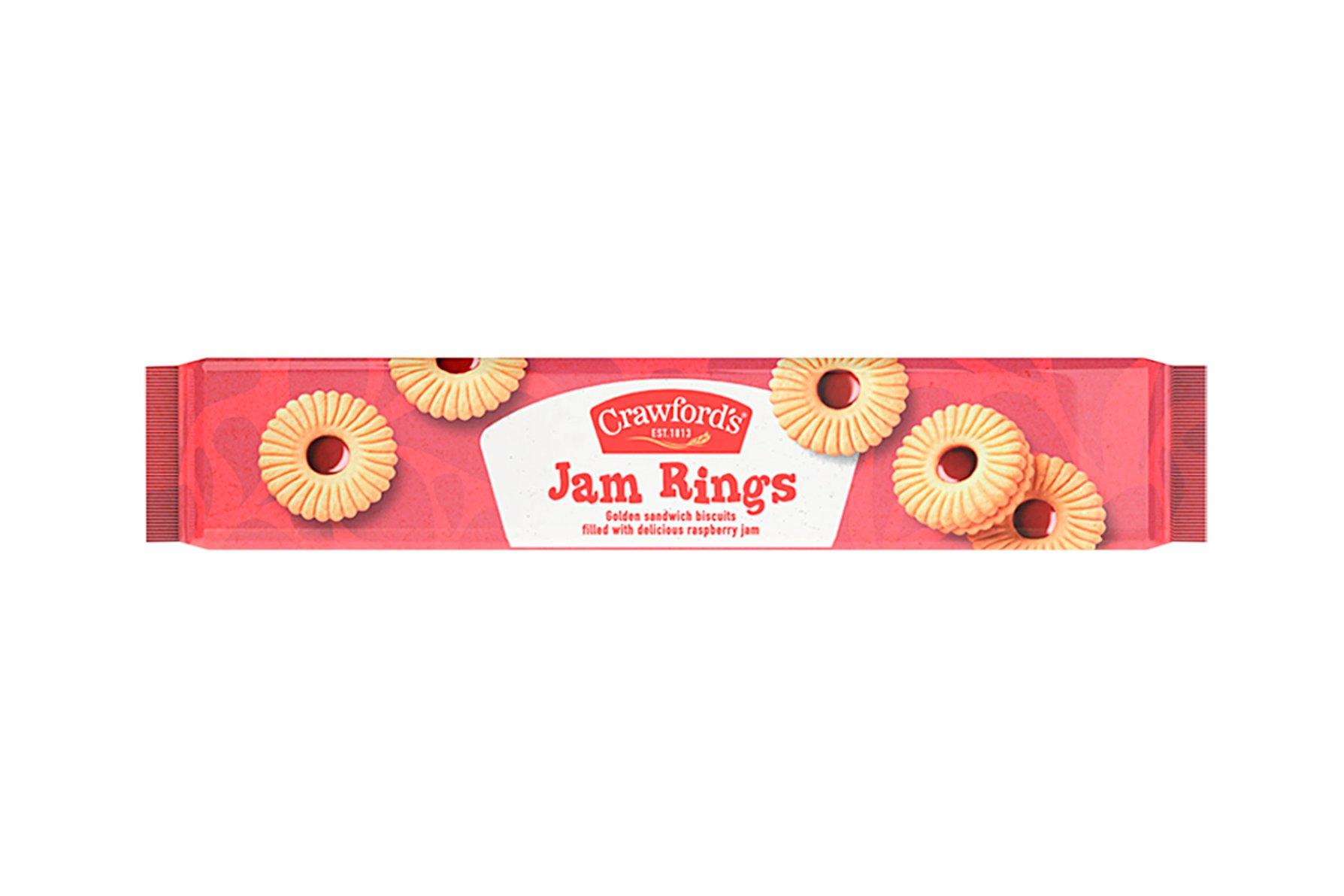 Crawford's Jam Rings Biscuits 125g