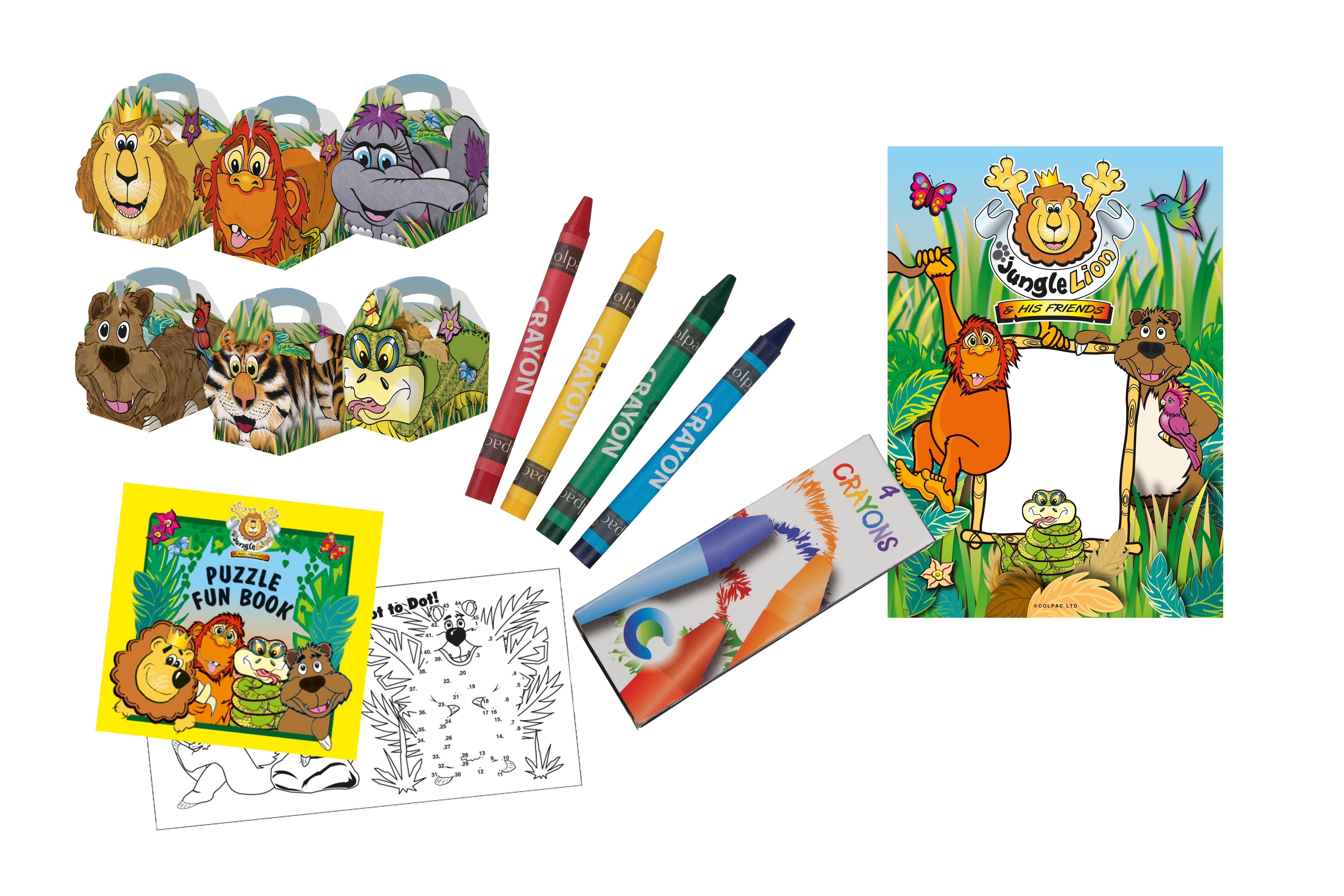 Colpac Children's Jungle Lion & Friends Meal Kits