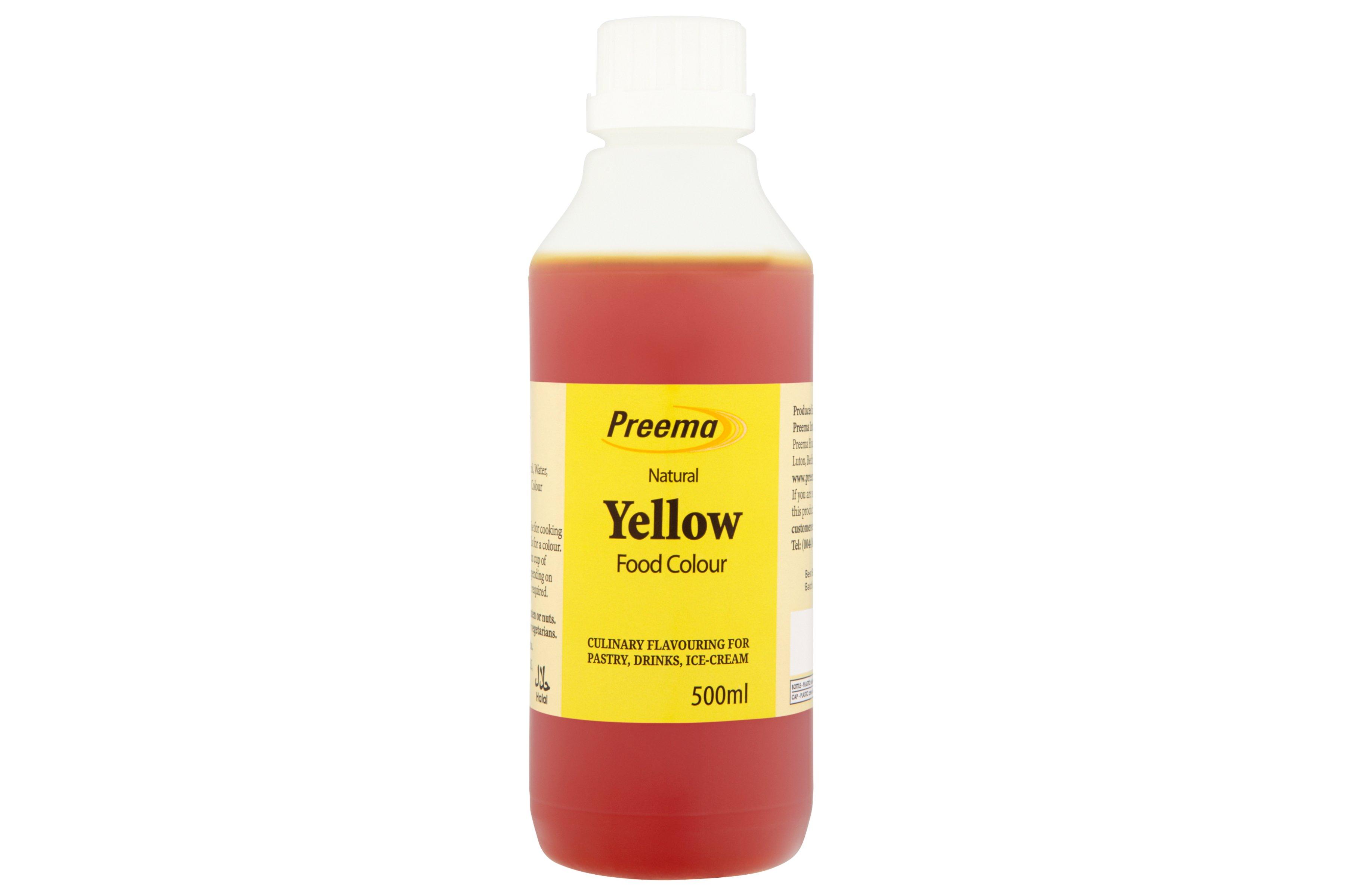 Preema Natural Yellow Food Colour 500ml