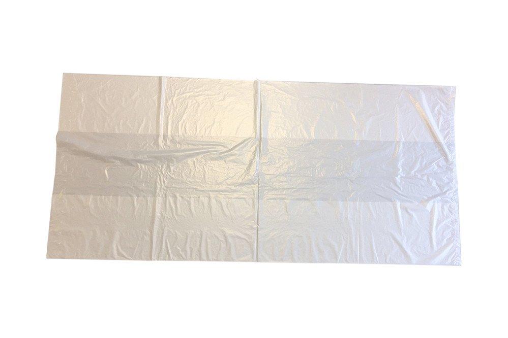 Paclan 200 x 90L Medium Duty Clear Refuse Sacks. 457x737x965mm.  Rated 10KG CHSA.  Made using 100% Recycled Material (excluding processing aids)