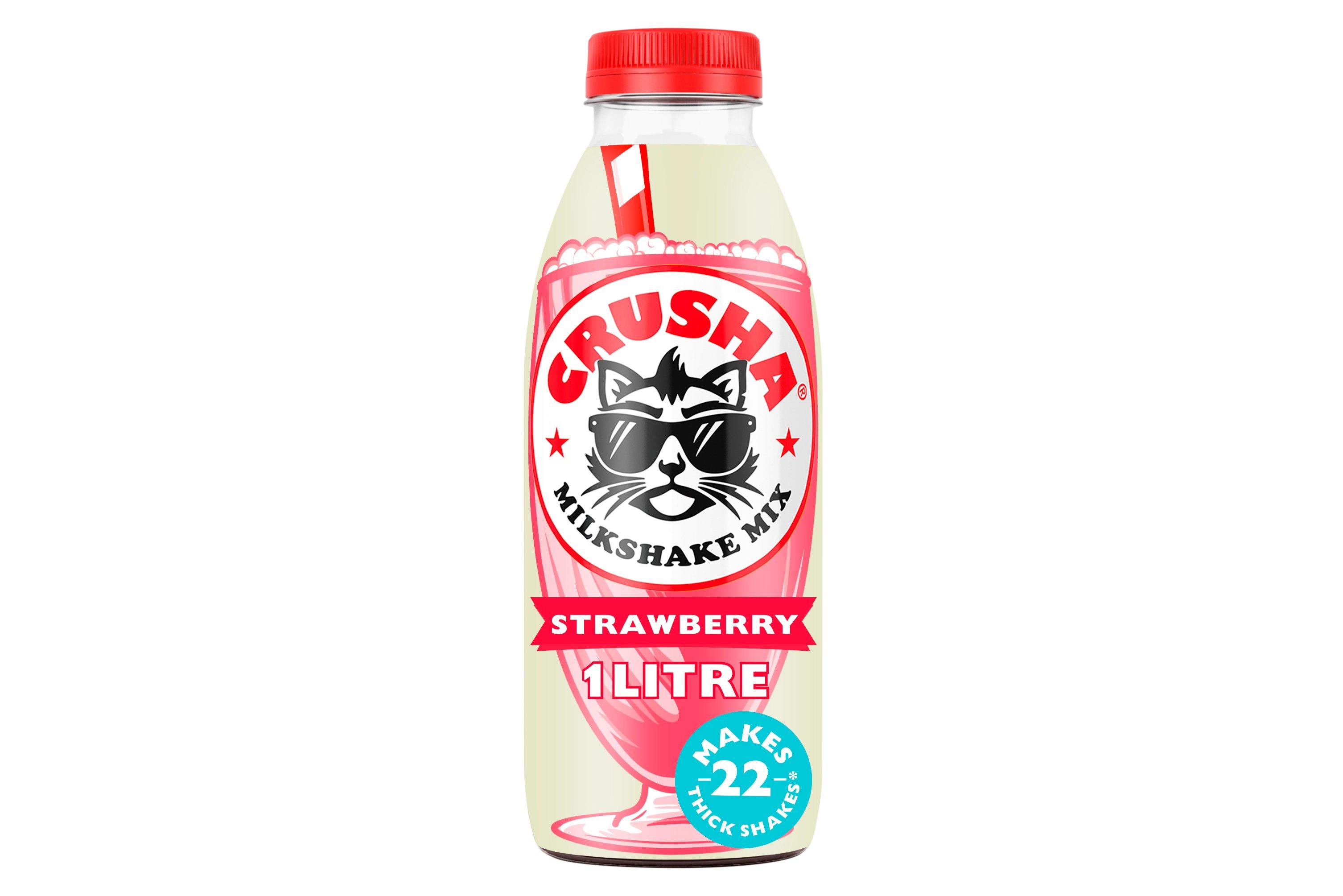 Crusha Milkshake Mix Strawberry Flavour 1 Litre