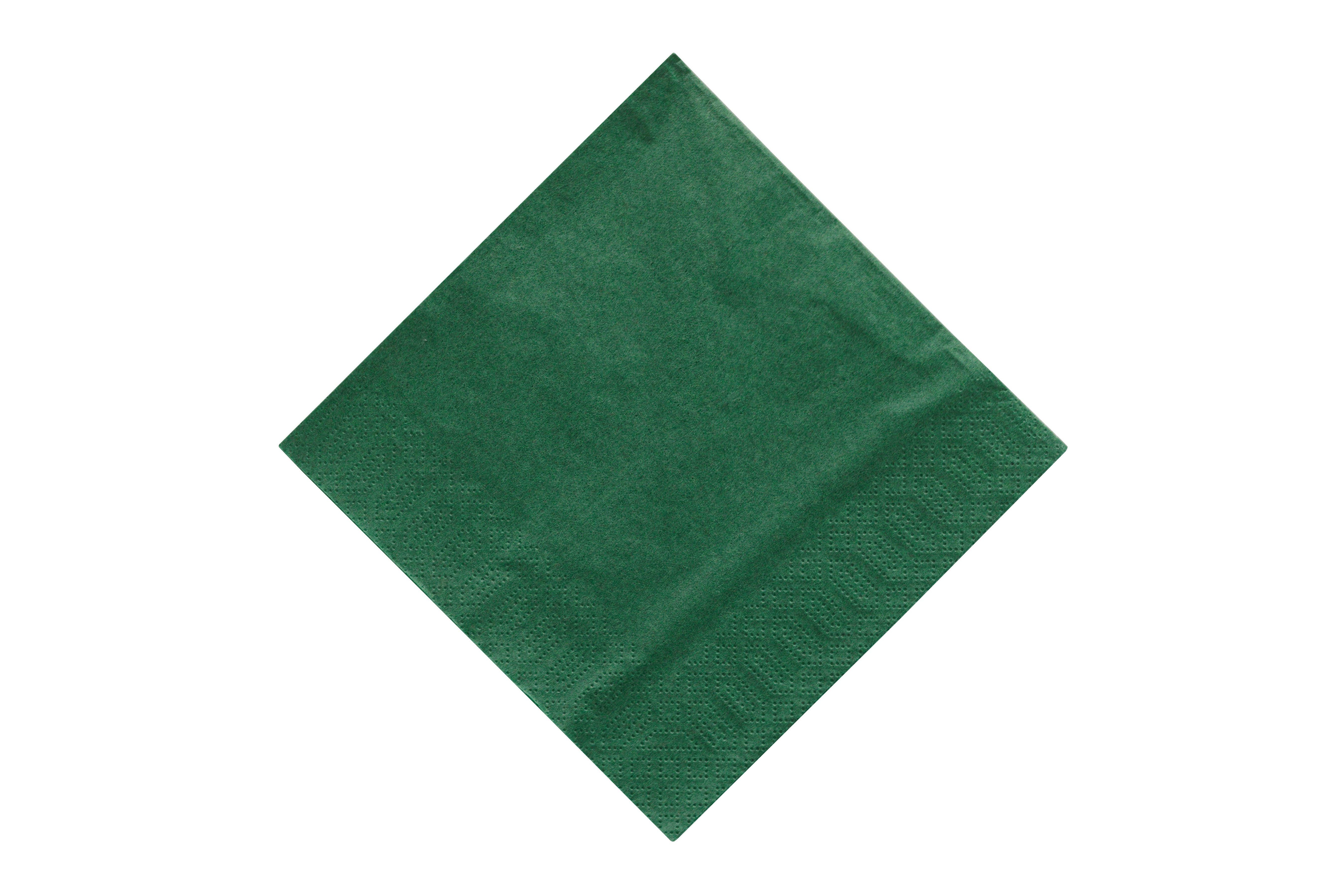 Brakes Dark Green 2 Ply Napkin 33cm