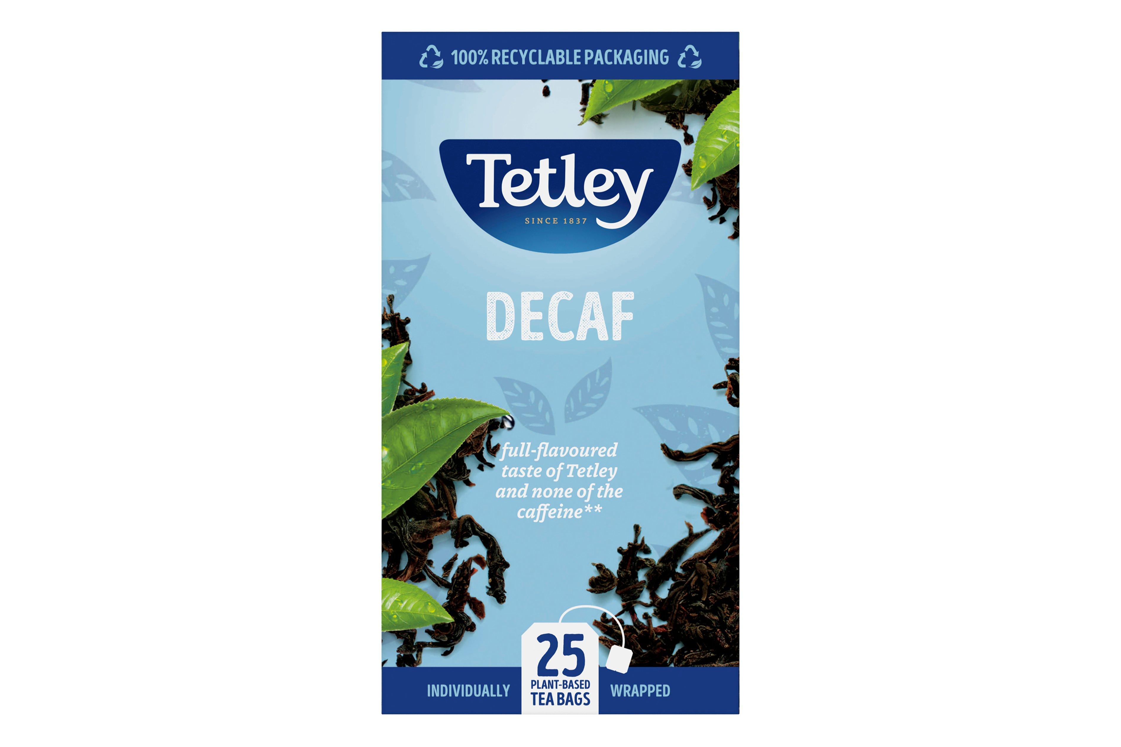 Tetley Decaf String & Tag envelope