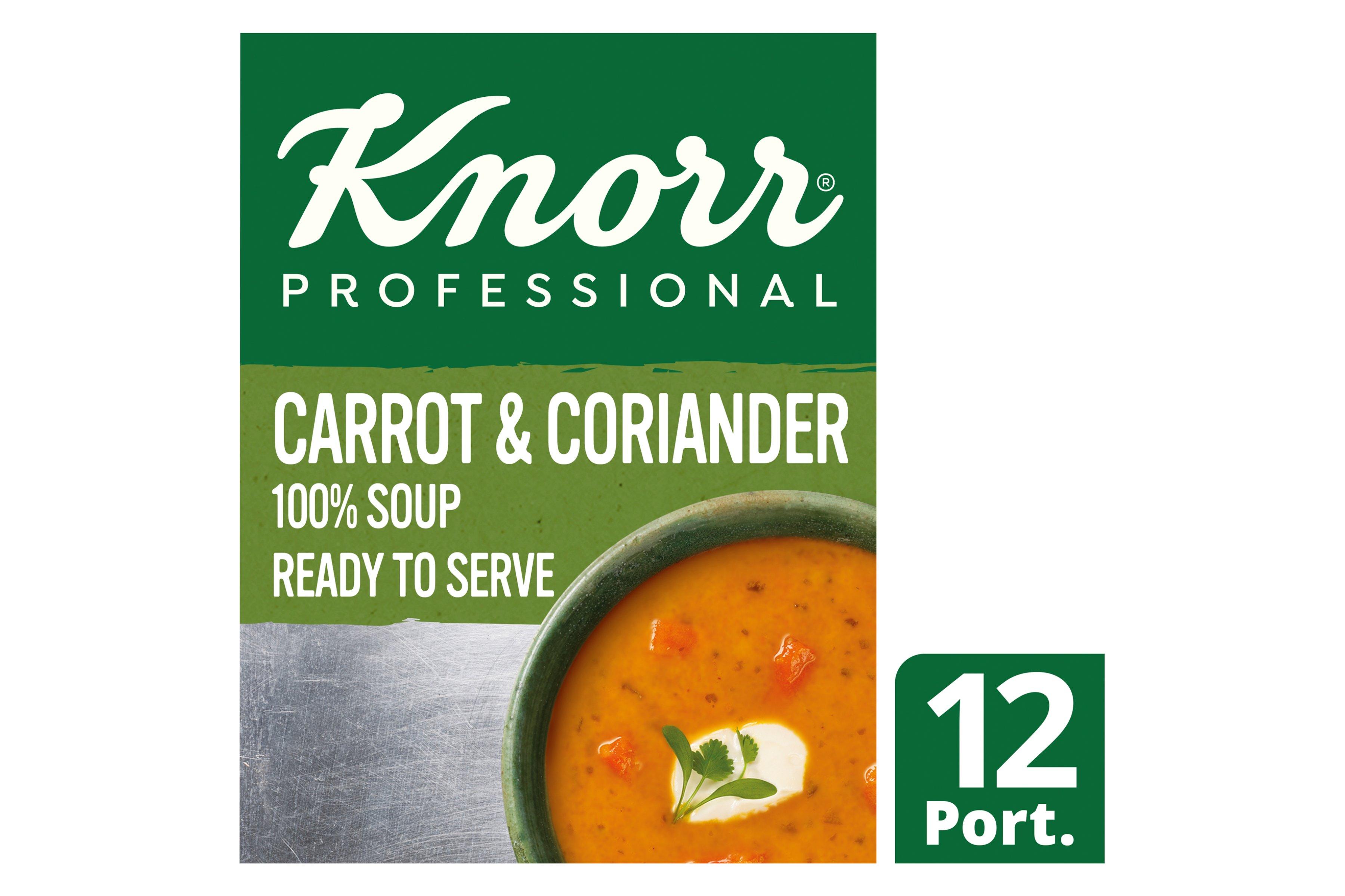 Knorr Professional 100% Soup Carrot & Coriander 12 Portions