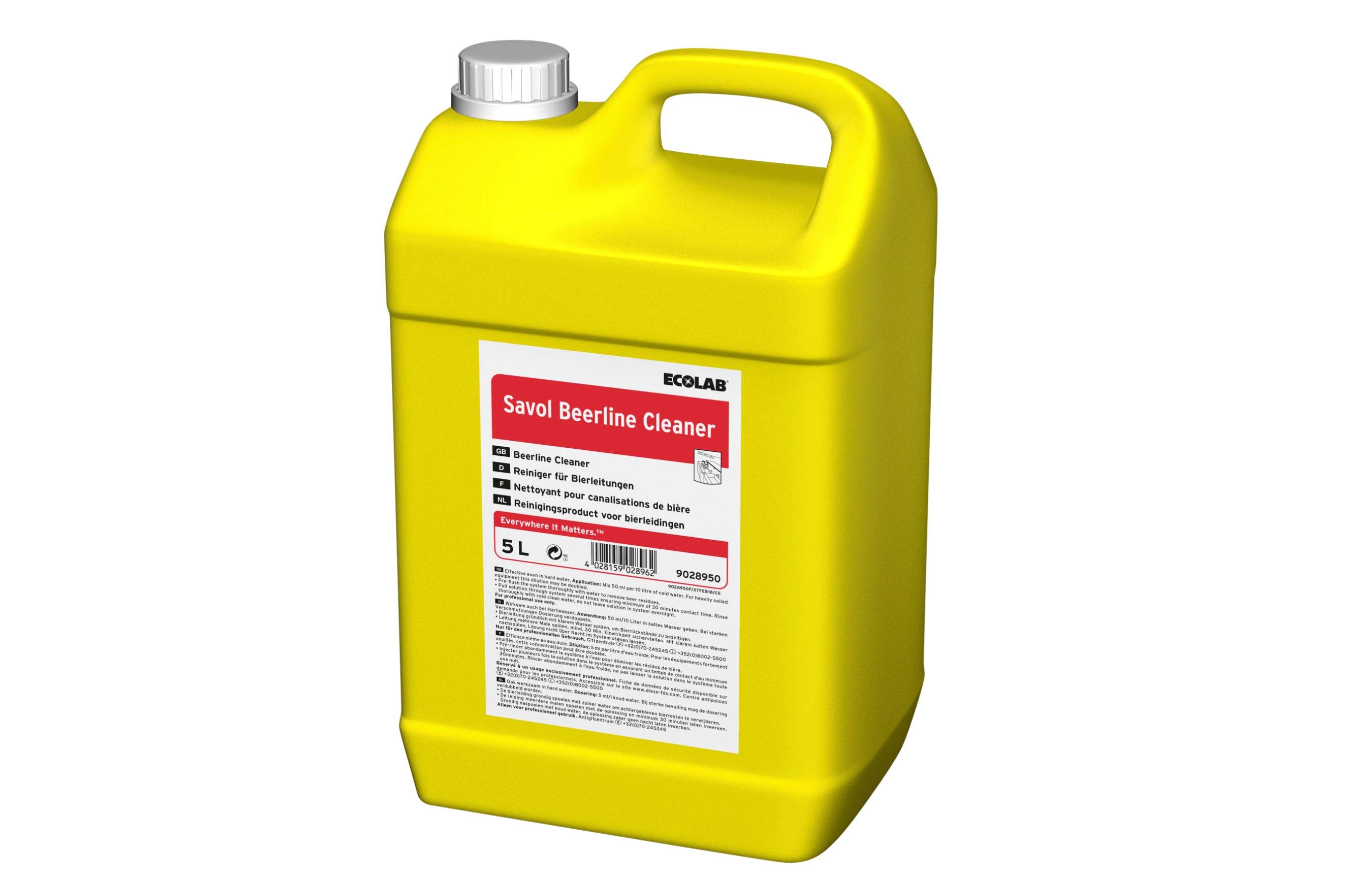 Ecolab Savol Beer Line Cleaner