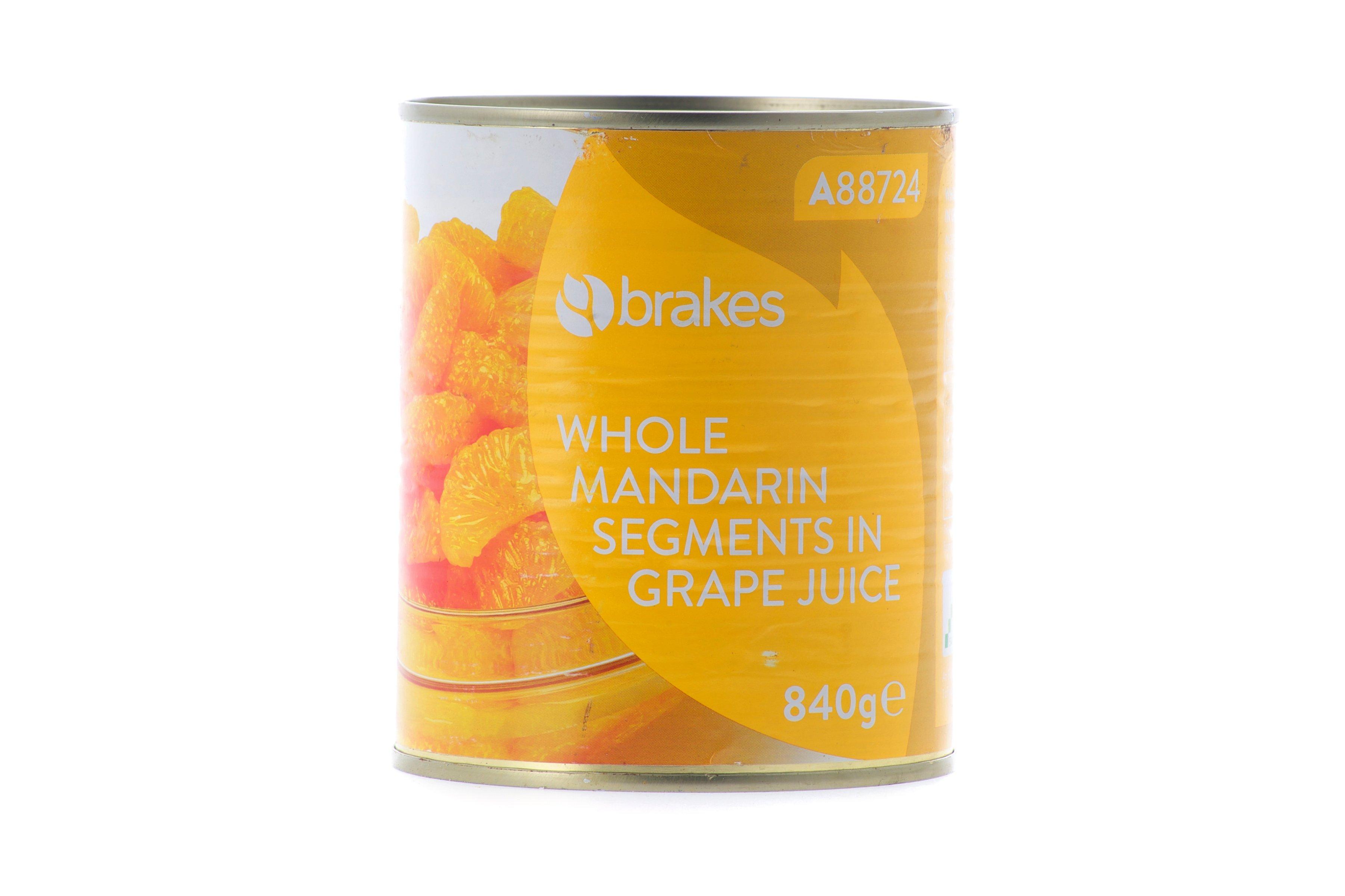 Brakes Whole Mandarin Segments in Grape Juice