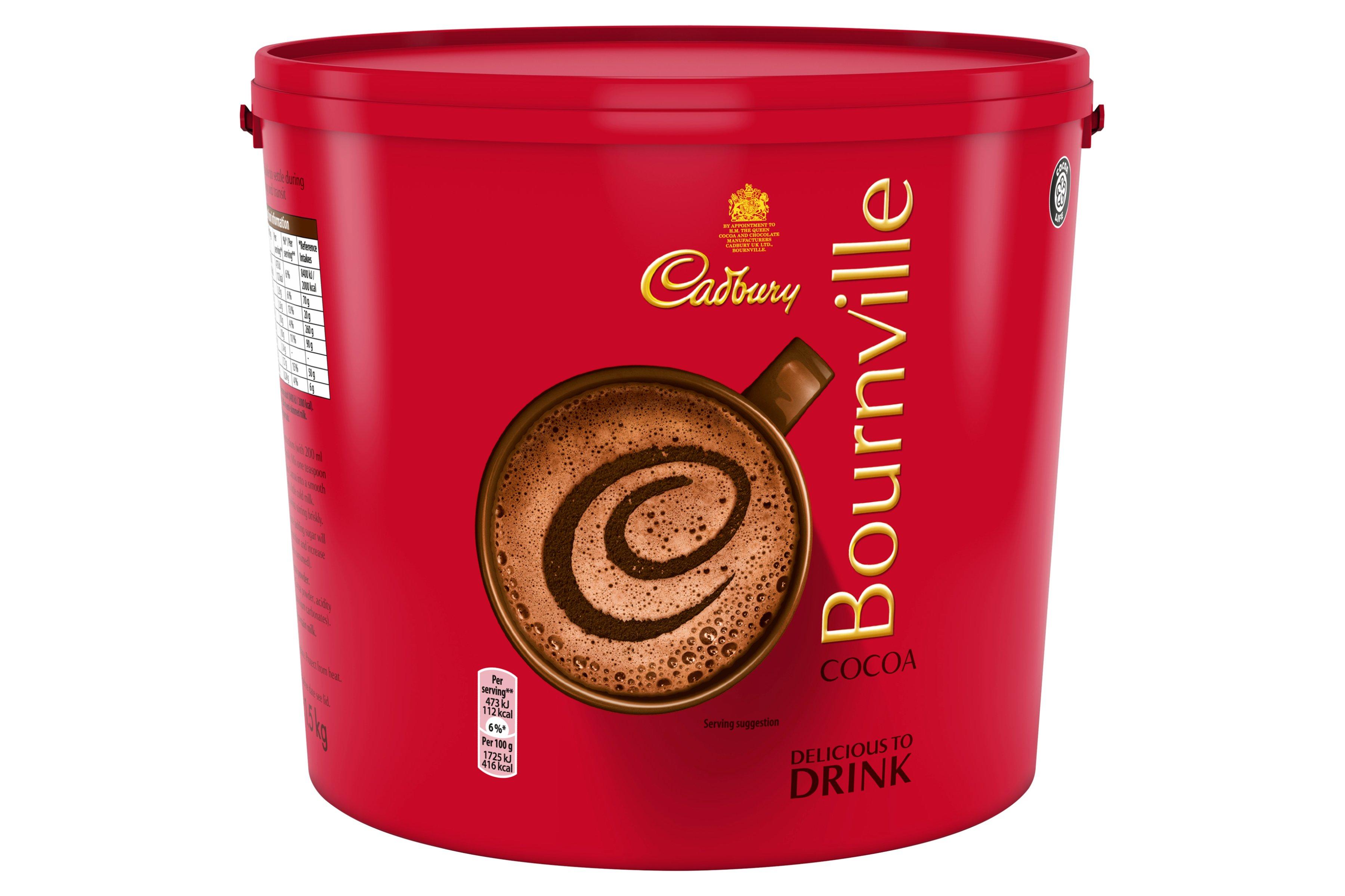 Cadbury Bournville Dark Chocolate Cocoa Powder Tub 1.5kg