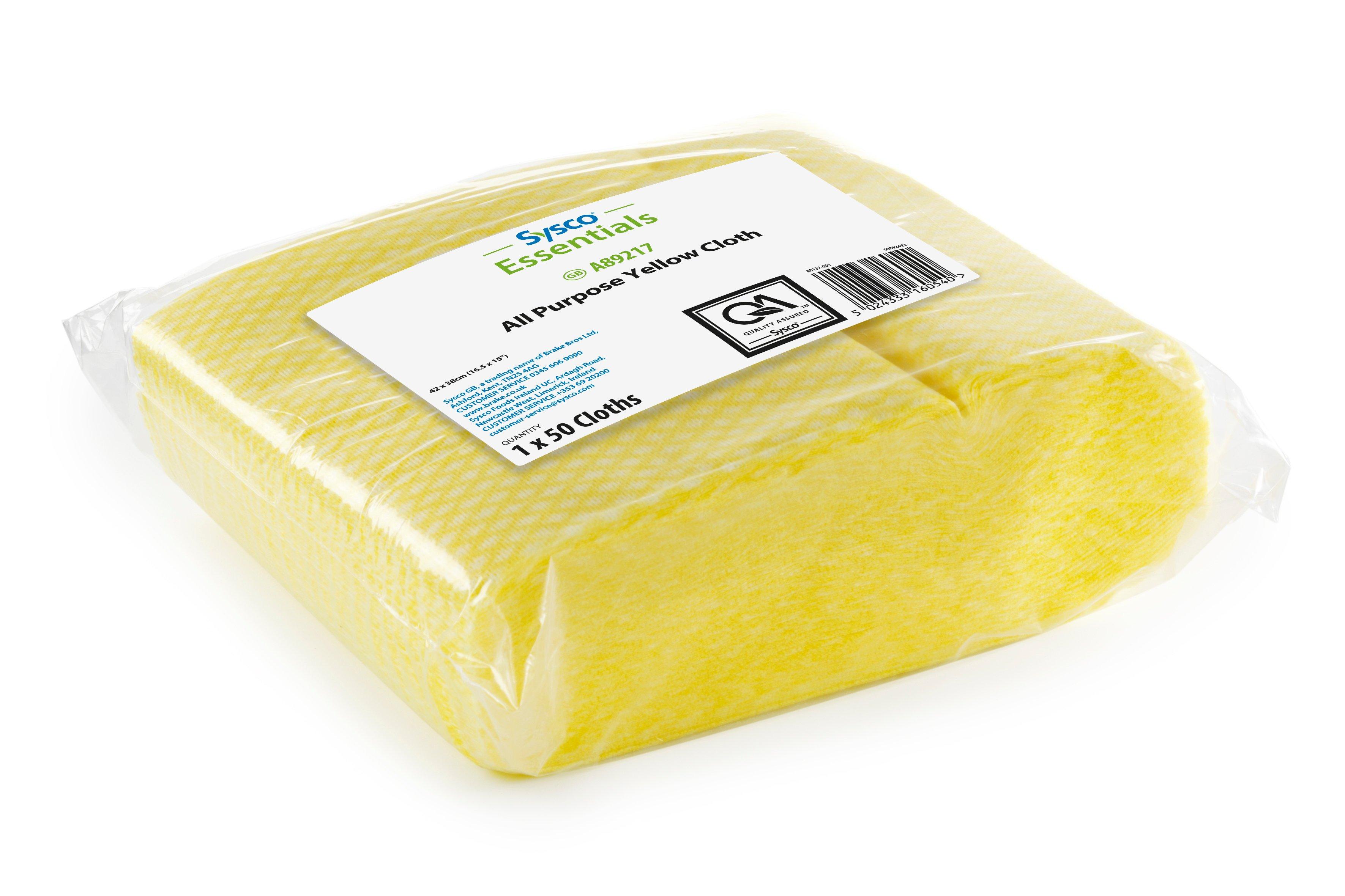 Sysco Essentials All Purpose Yellow Cloth