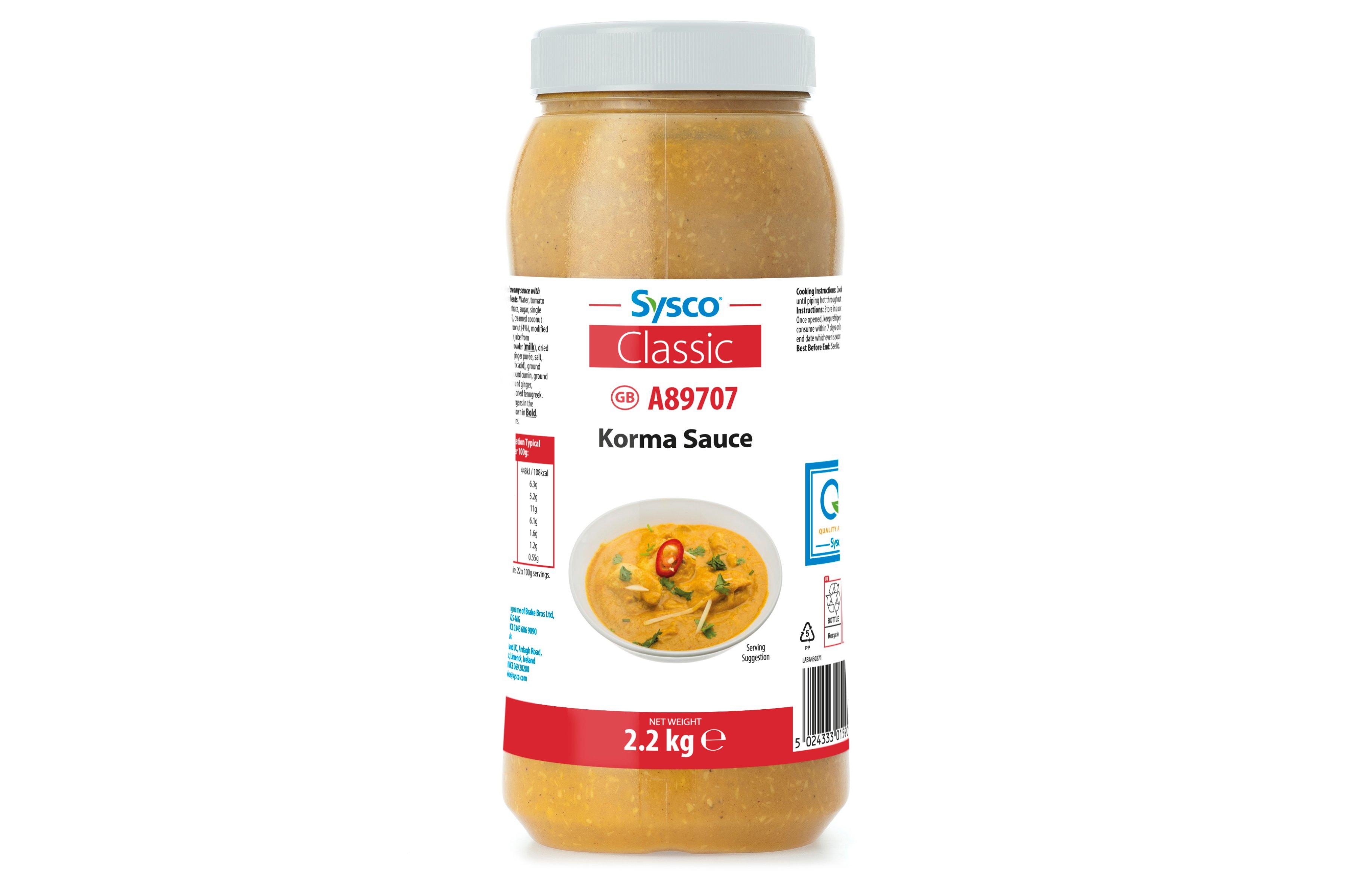 Sysco Classic Korma Sauce