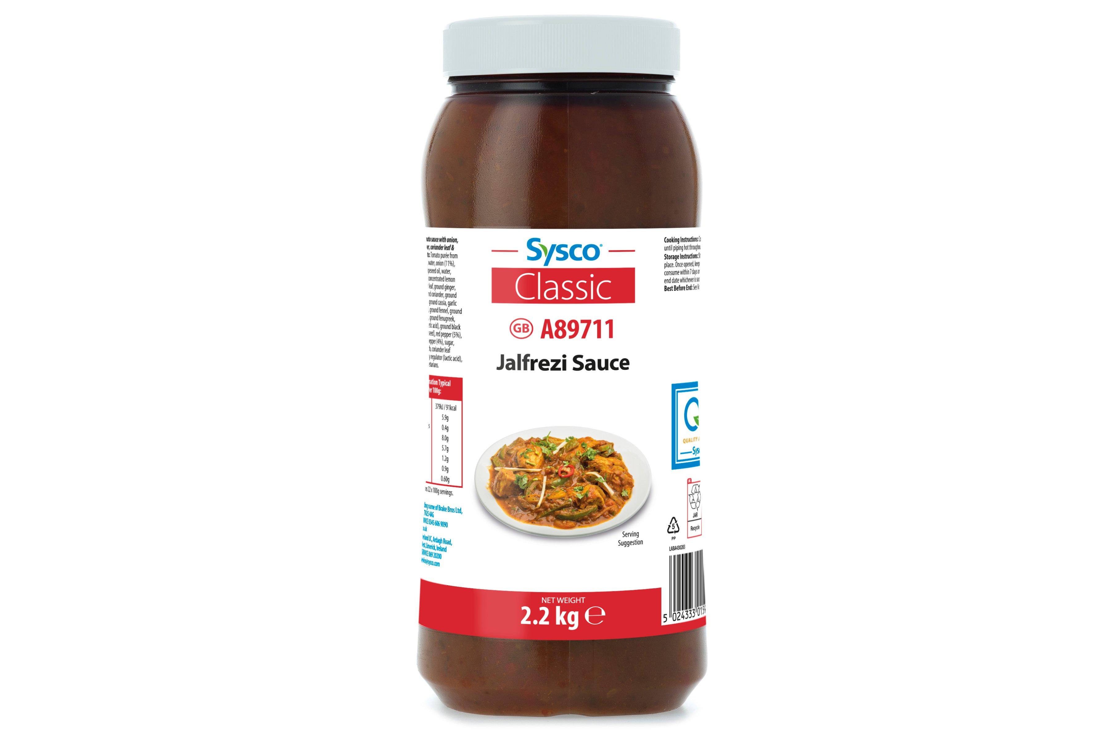 Sysco Classic Jalfrezi Sauce