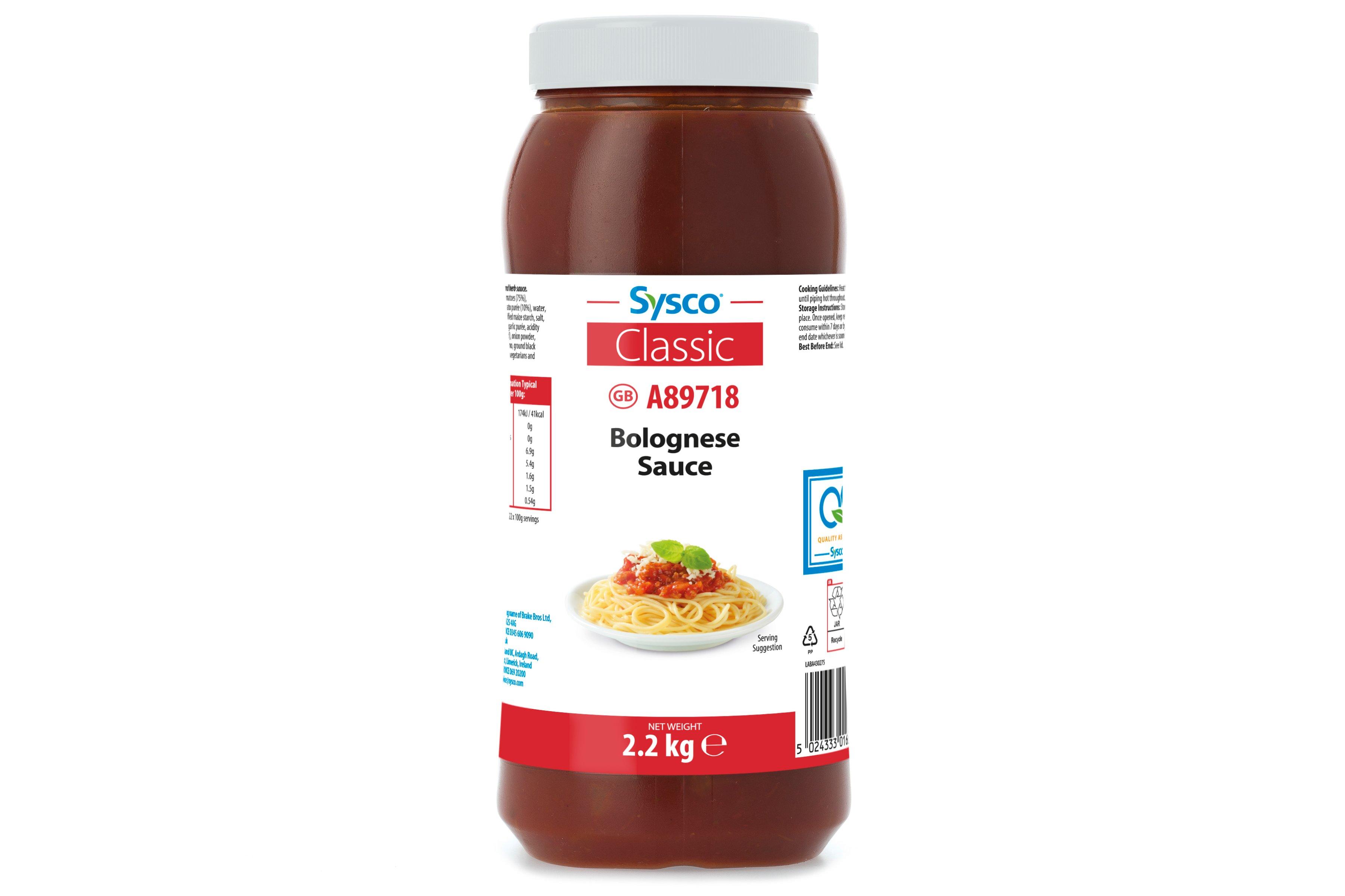 Sysco Classic Bolognese Sauce