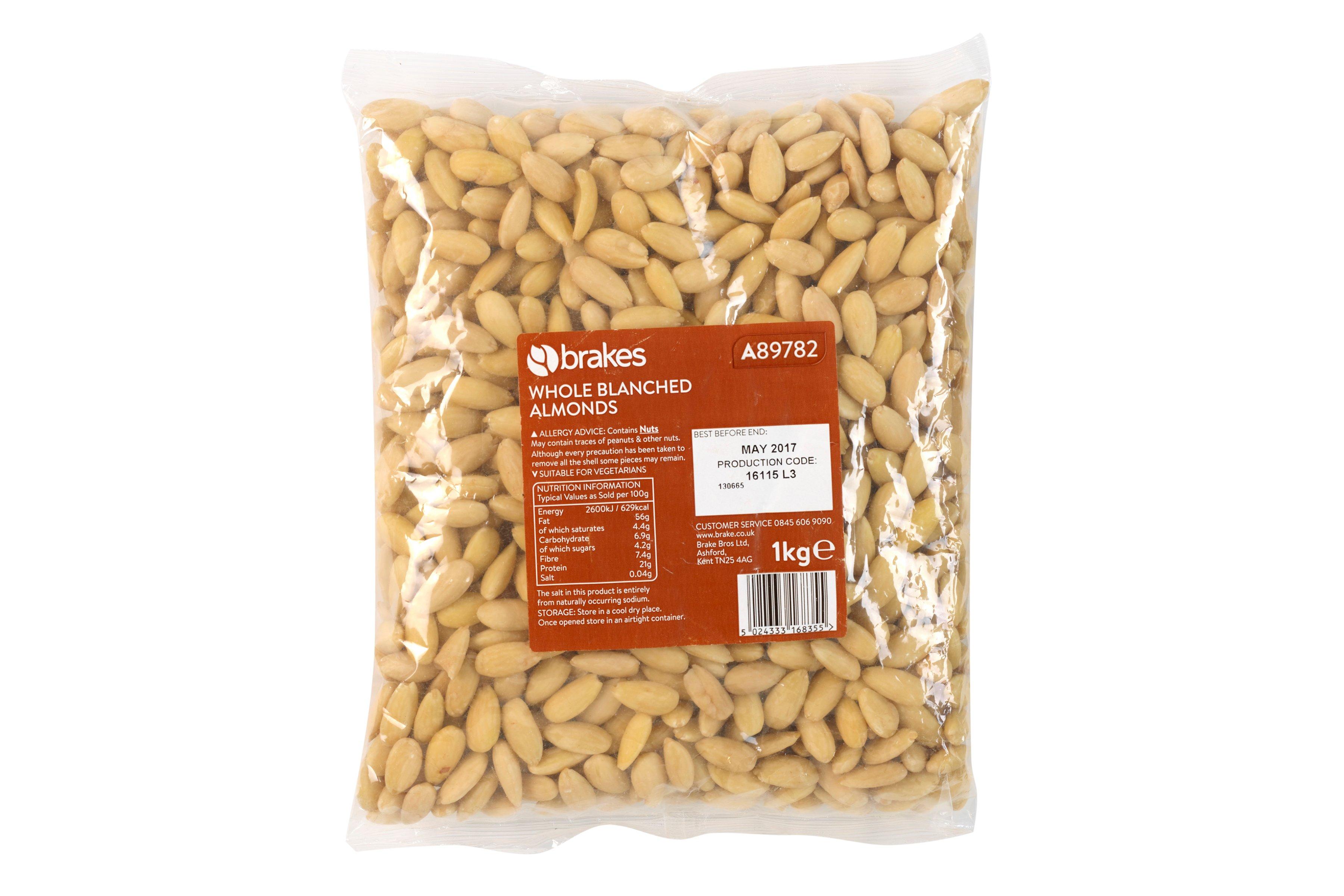 Brakes Whole Blanched Almonds