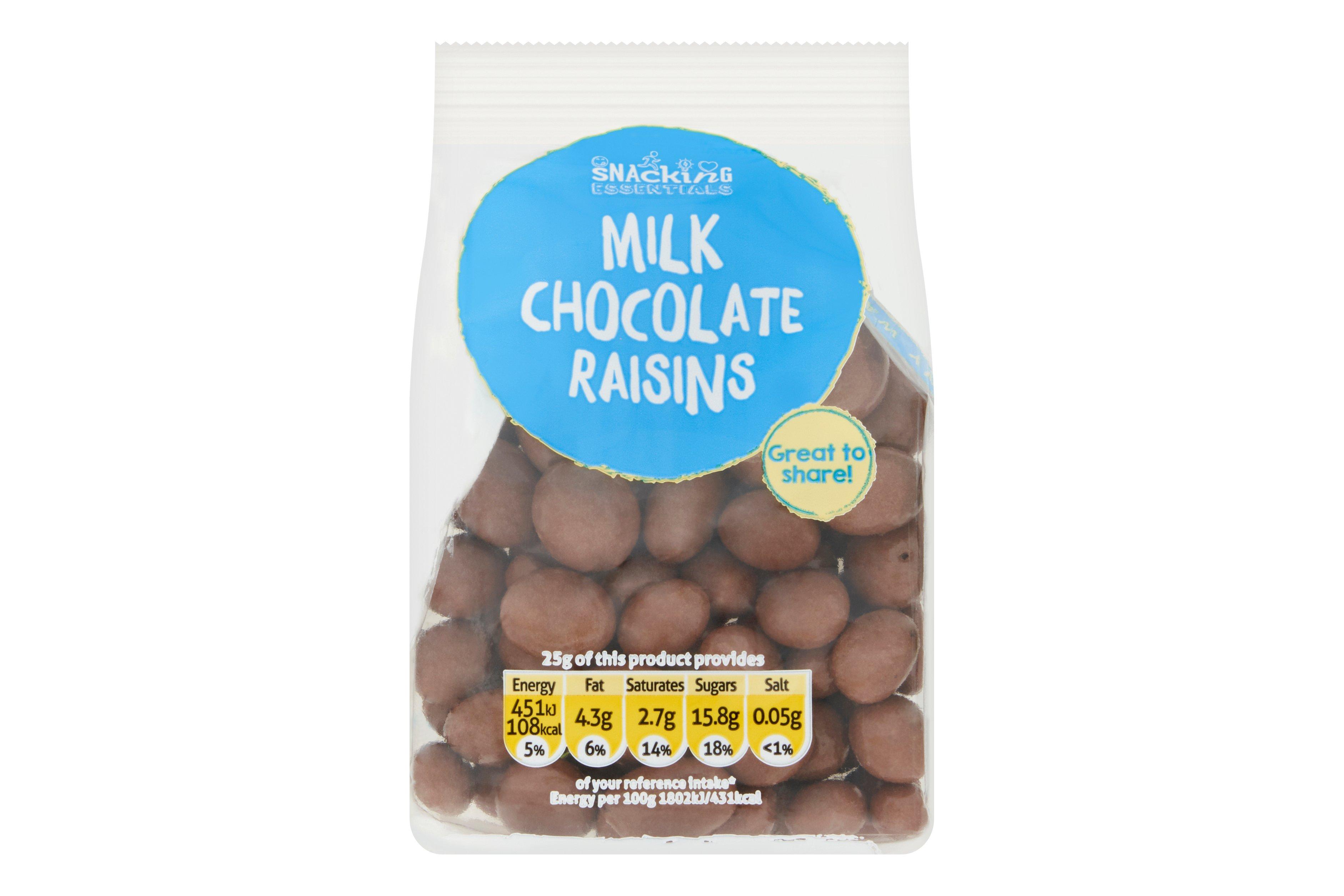 Snacking Essentials Milk Chocolate Raisins