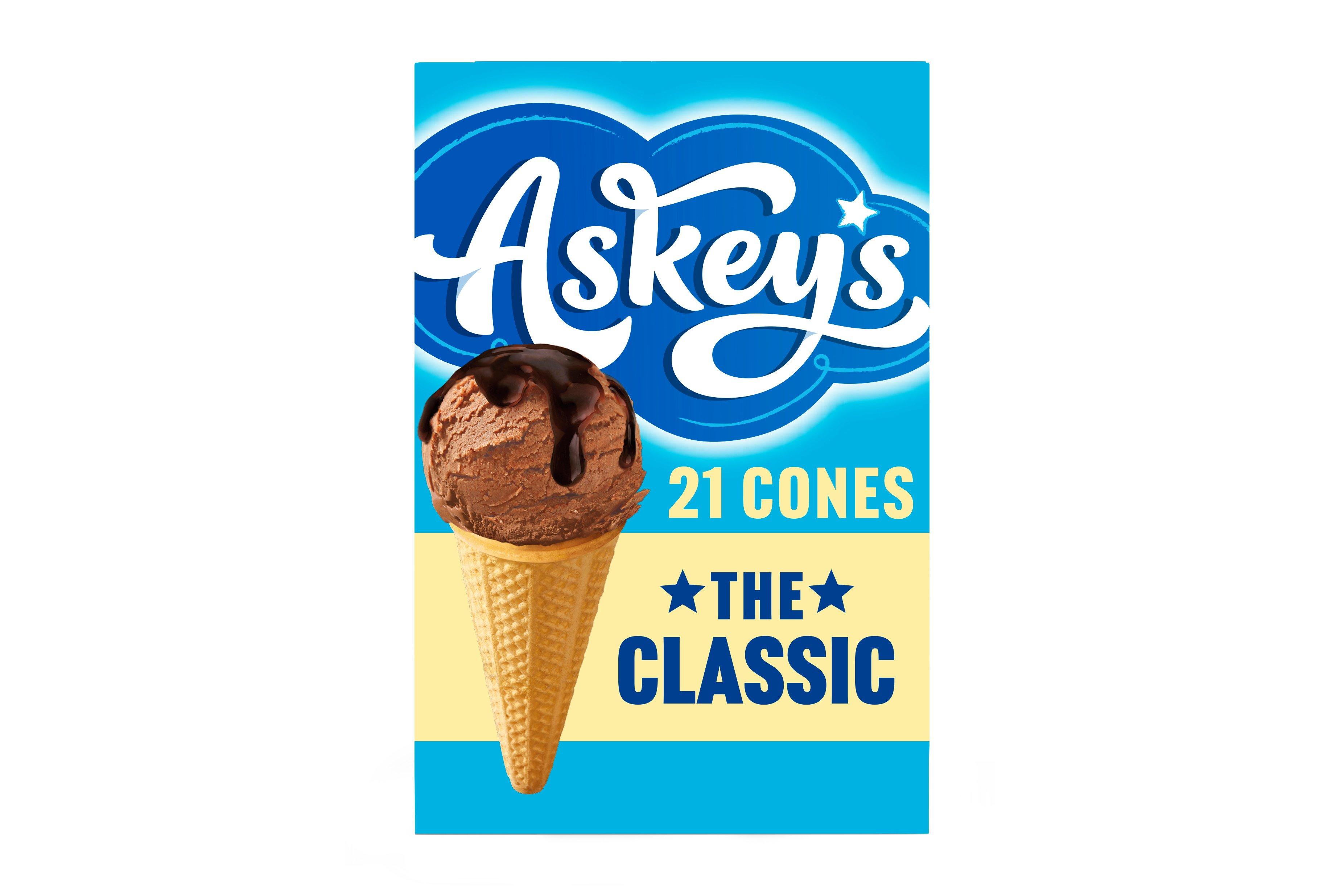 Askeys 21 Classic Cones with Sweetener