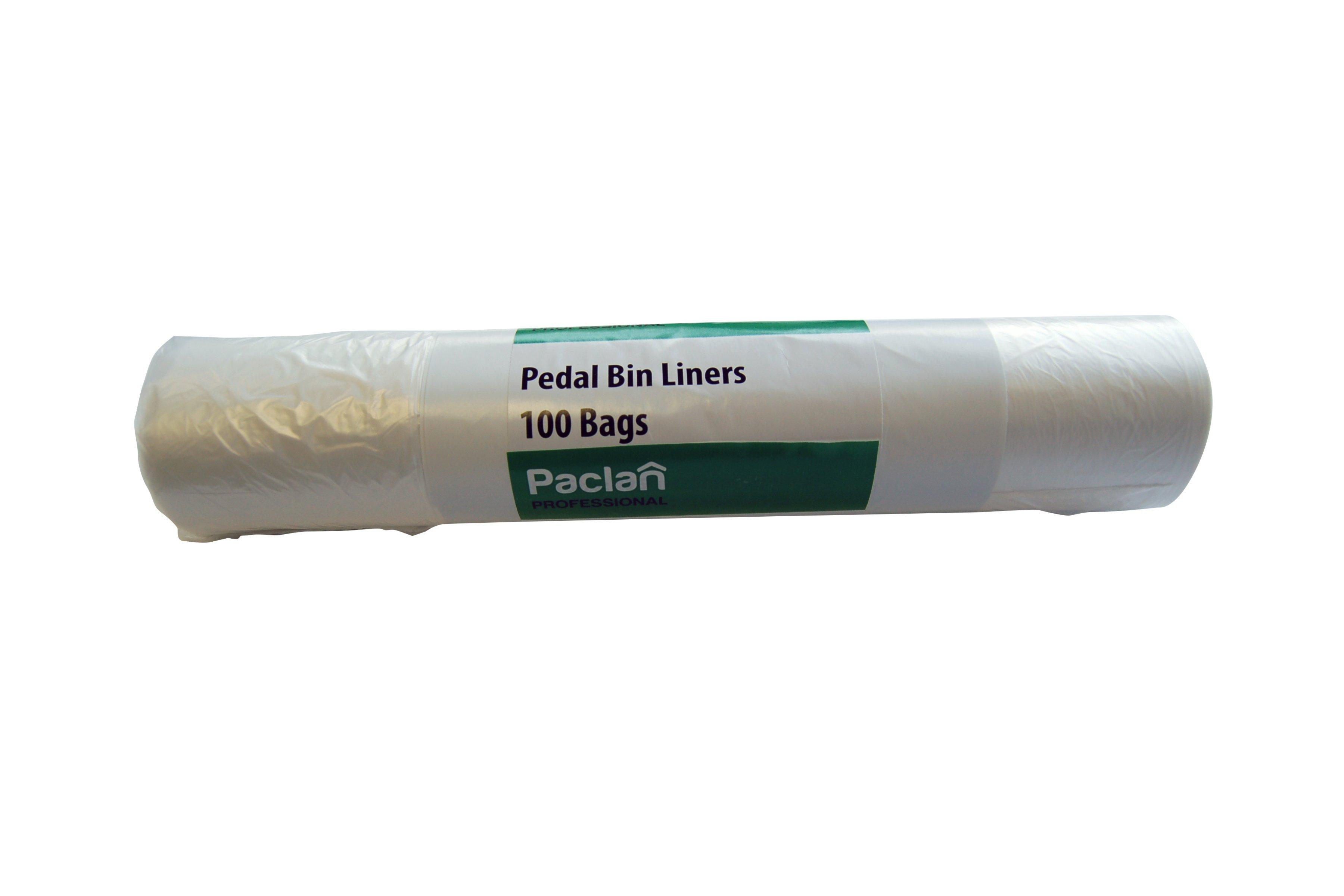 Paclan 100 White Pedal Bin Liners