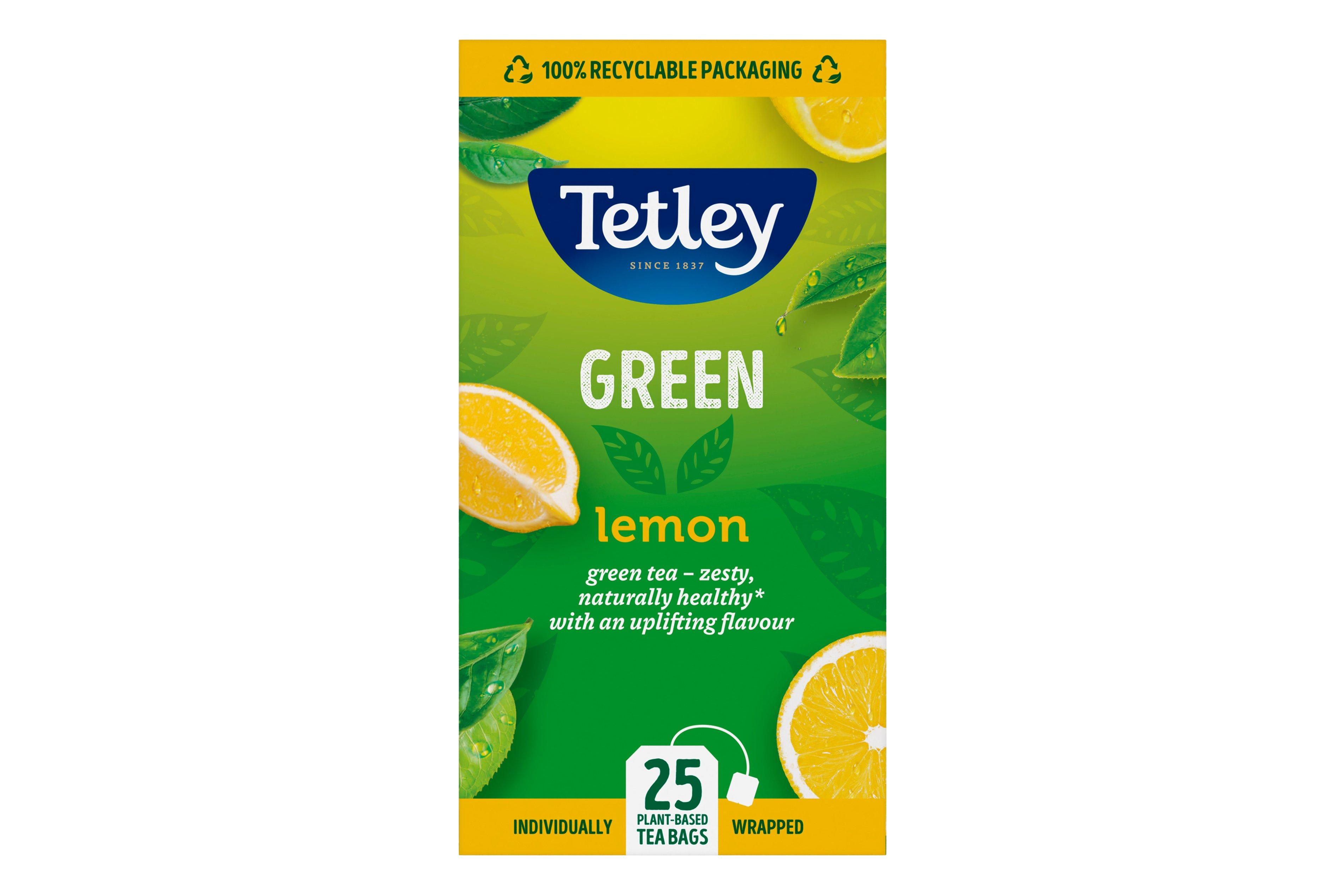 Tetley Green Tea & Lemon String & Tag envelope