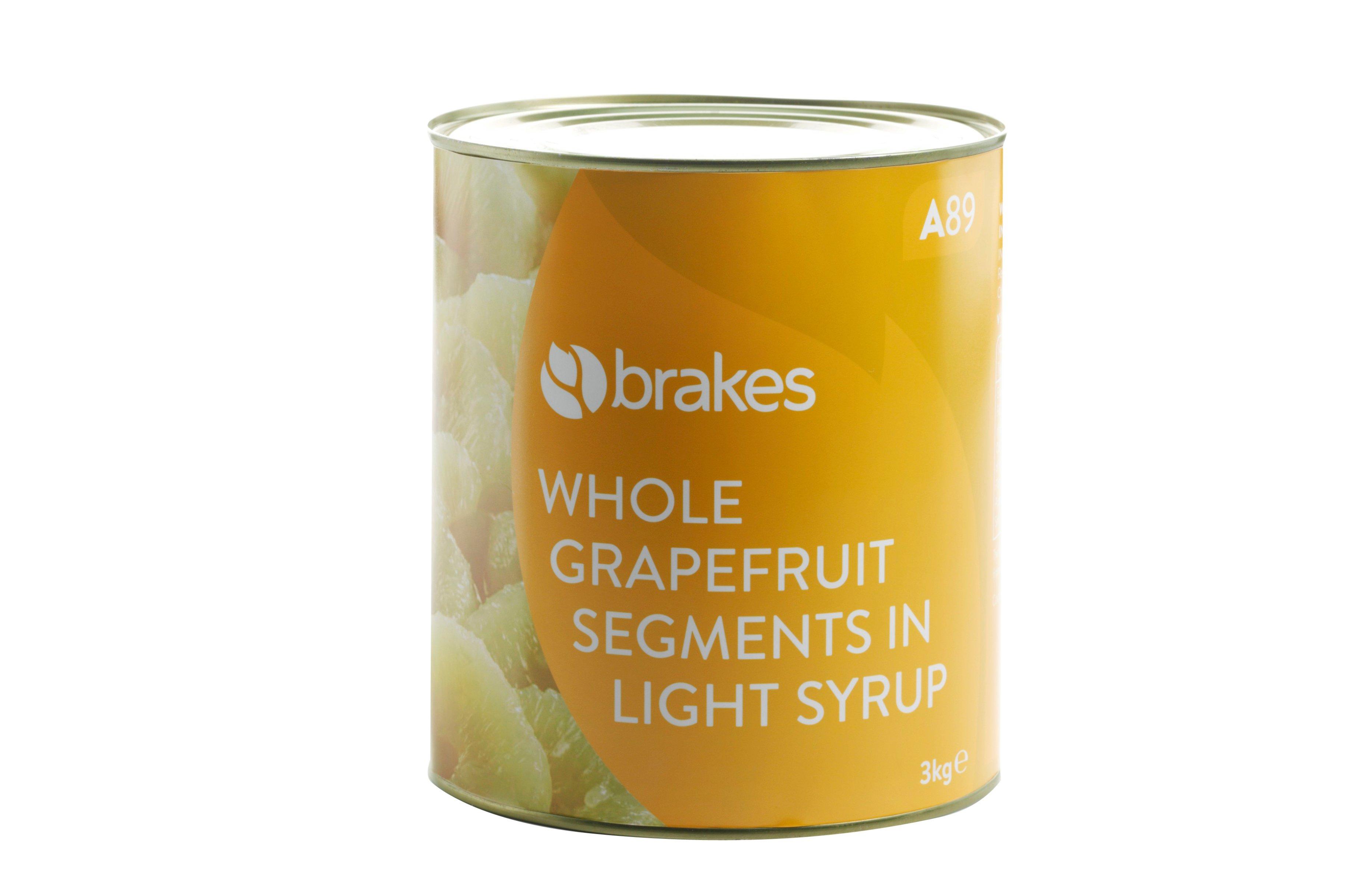 Brakes Whole Grapefruit segments in light syrup