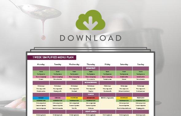 7 day menu guide