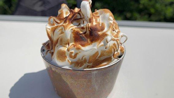 Baked Alaska with Strawberries