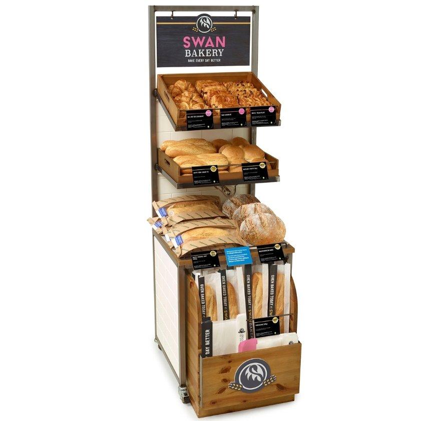 Swan bakery stand