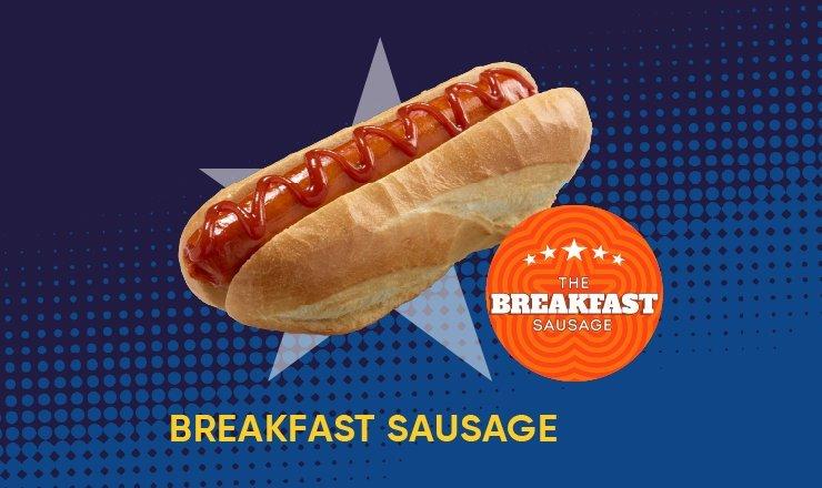 Breakfast hot dog