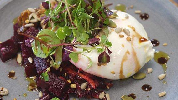 Burrata, Beetroot & Mushrooms