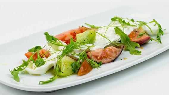 Burrata with a Heritage Tomato