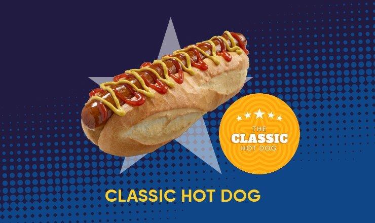 The classic hot dog 