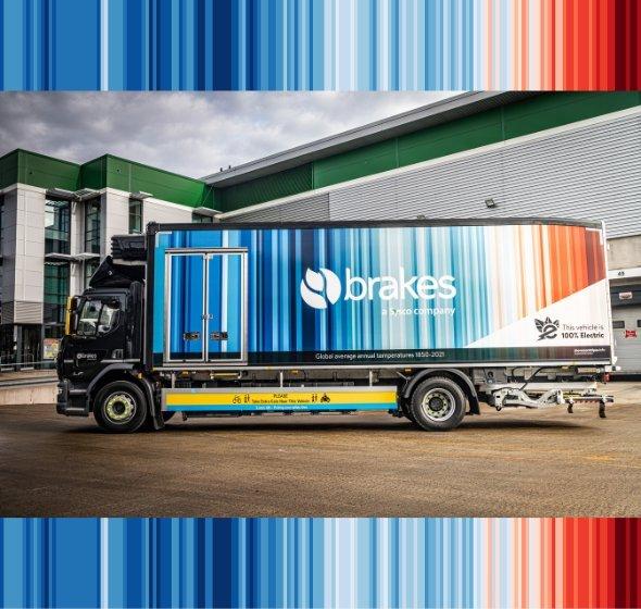 Sysco launches ‘Climate Stripes’ electric vehicle in Great Britain