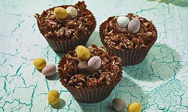 Cornflake Cake with Chocolate Eggs
