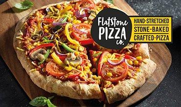 Flatstone Pizza on chopping board