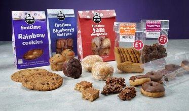 Funtime range of food products.