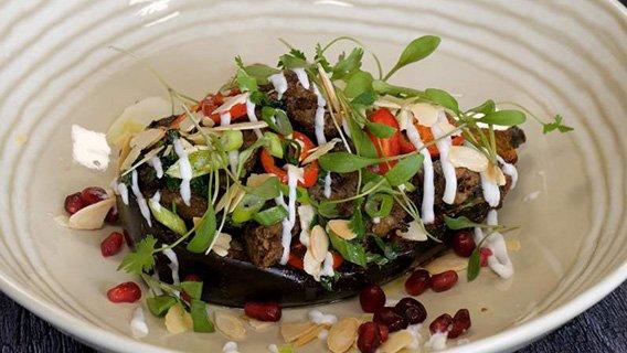 Lebanese Stuffed Aubergine