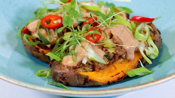 Mexican Style Baked Sweet Potato