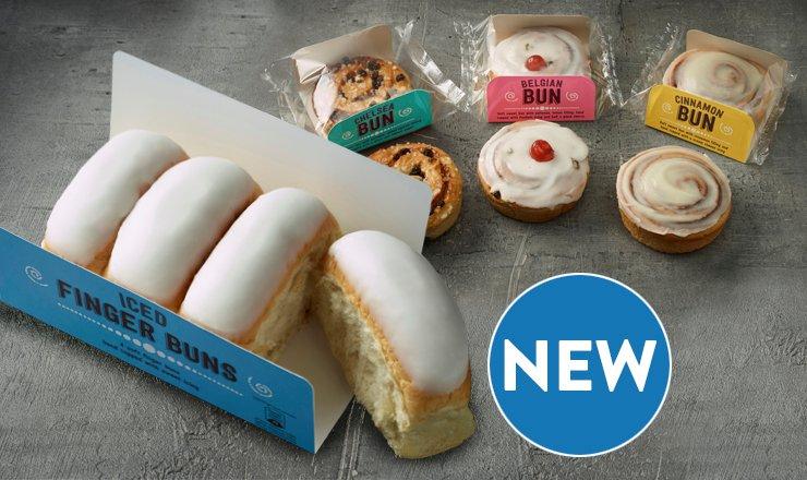 iced finger buns