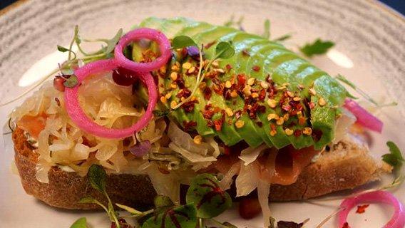 Smoked Salmon Open Sandwich