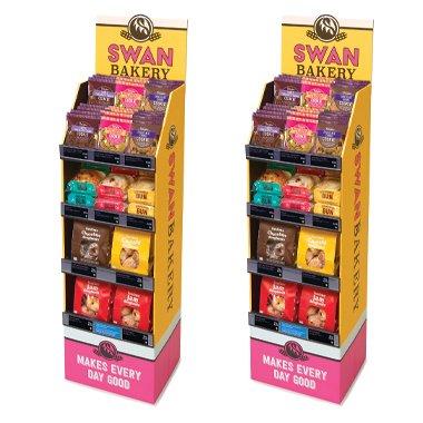 Four shelf display unit