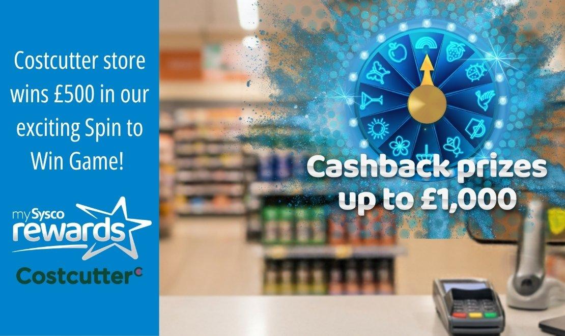 mySysco rewards Spin to Win winner