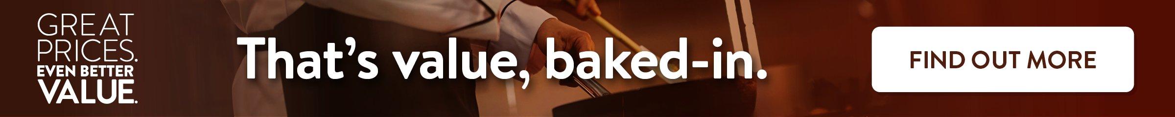 Value baked in