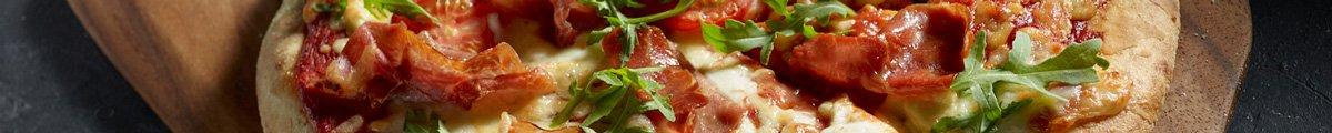 Flatstone Palma Ham and Rocket Pizza