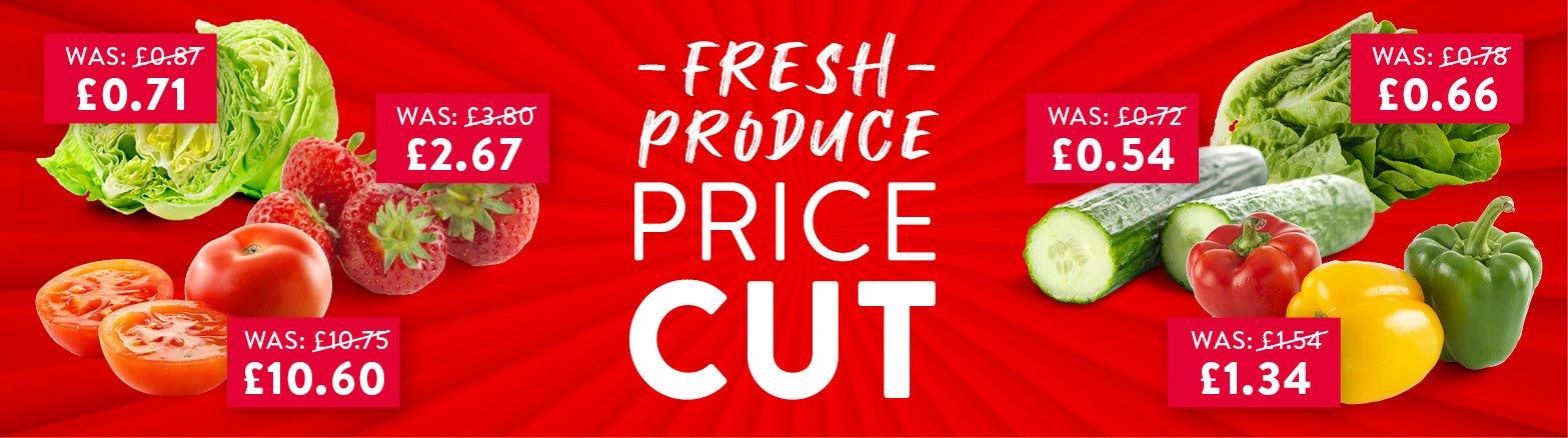 Fresh produce price cut