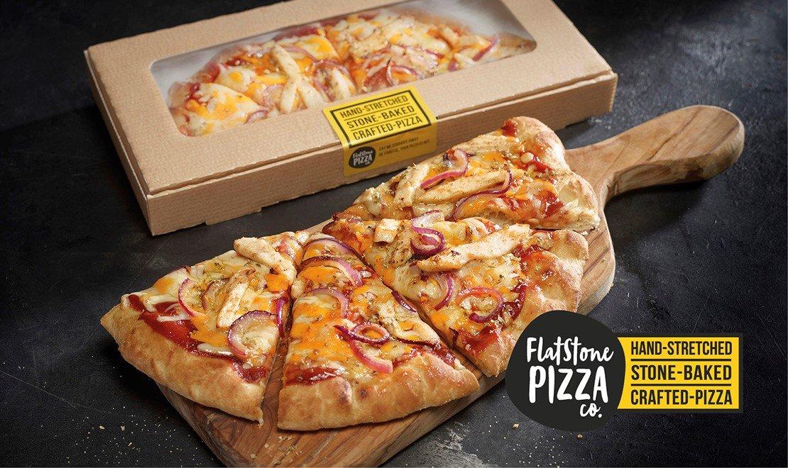 BBQ Chicken Pizza and box