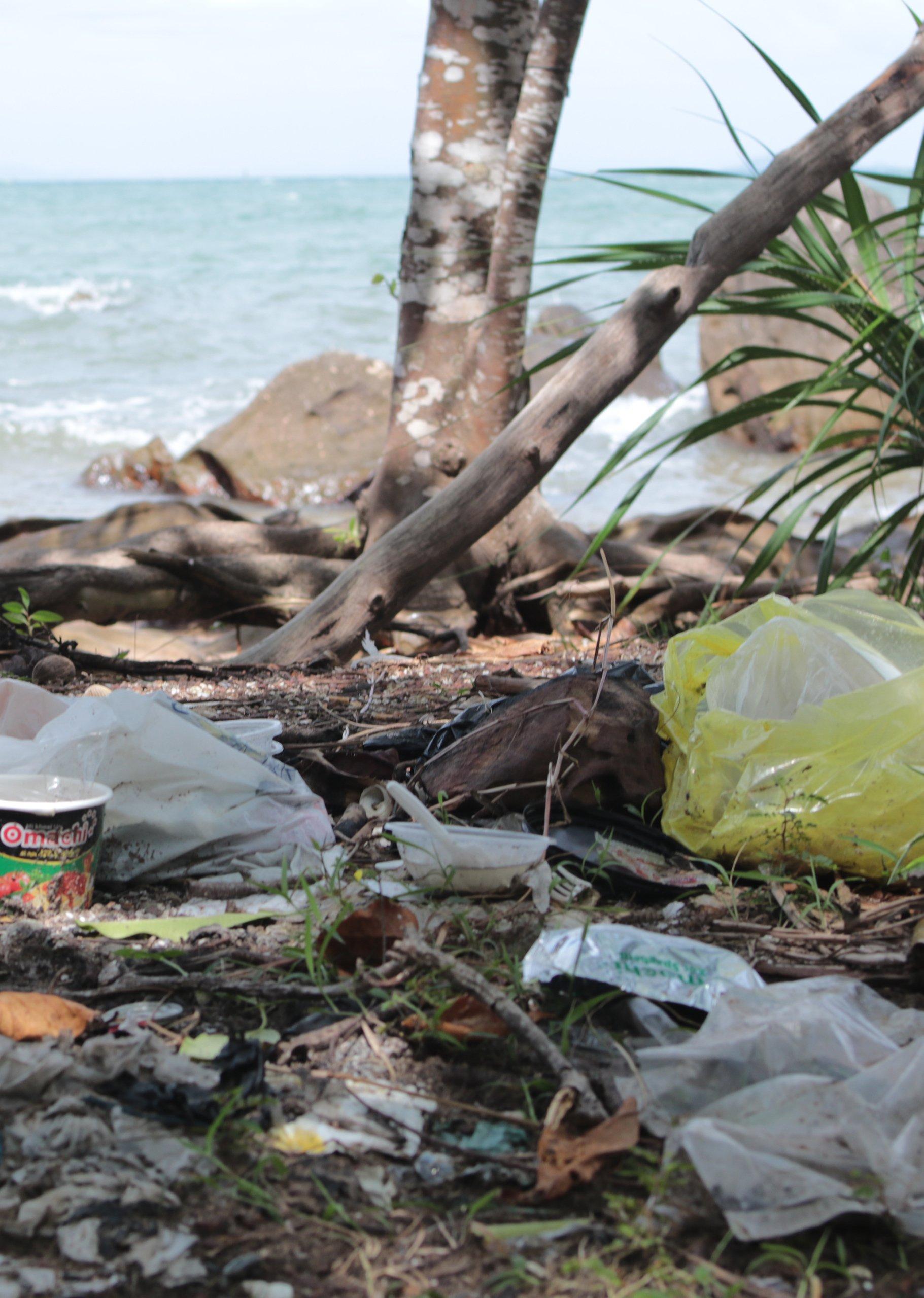 Plástico Cátrice Microplastics WWF na Praia Vietname