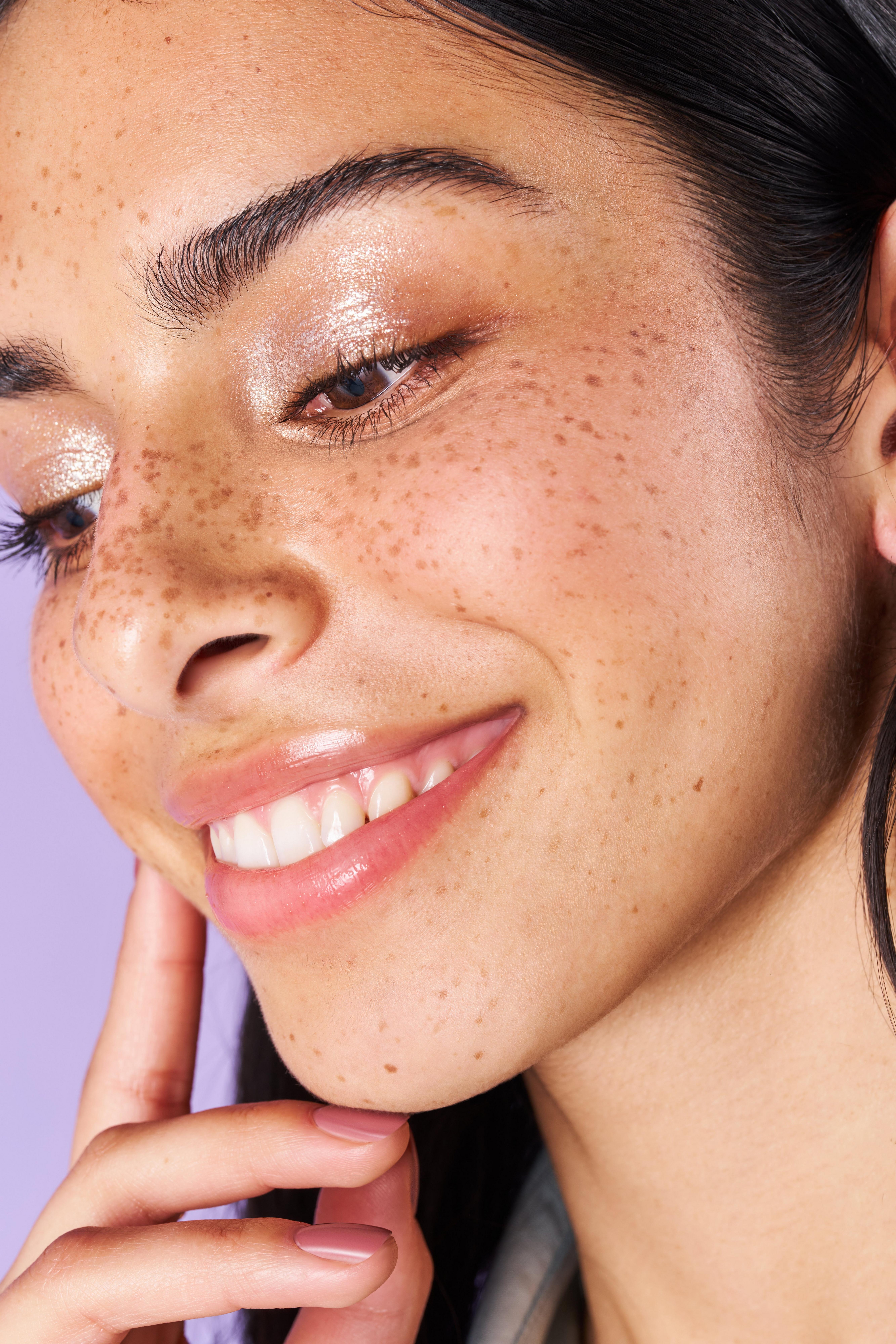 essence fake freckles portrait